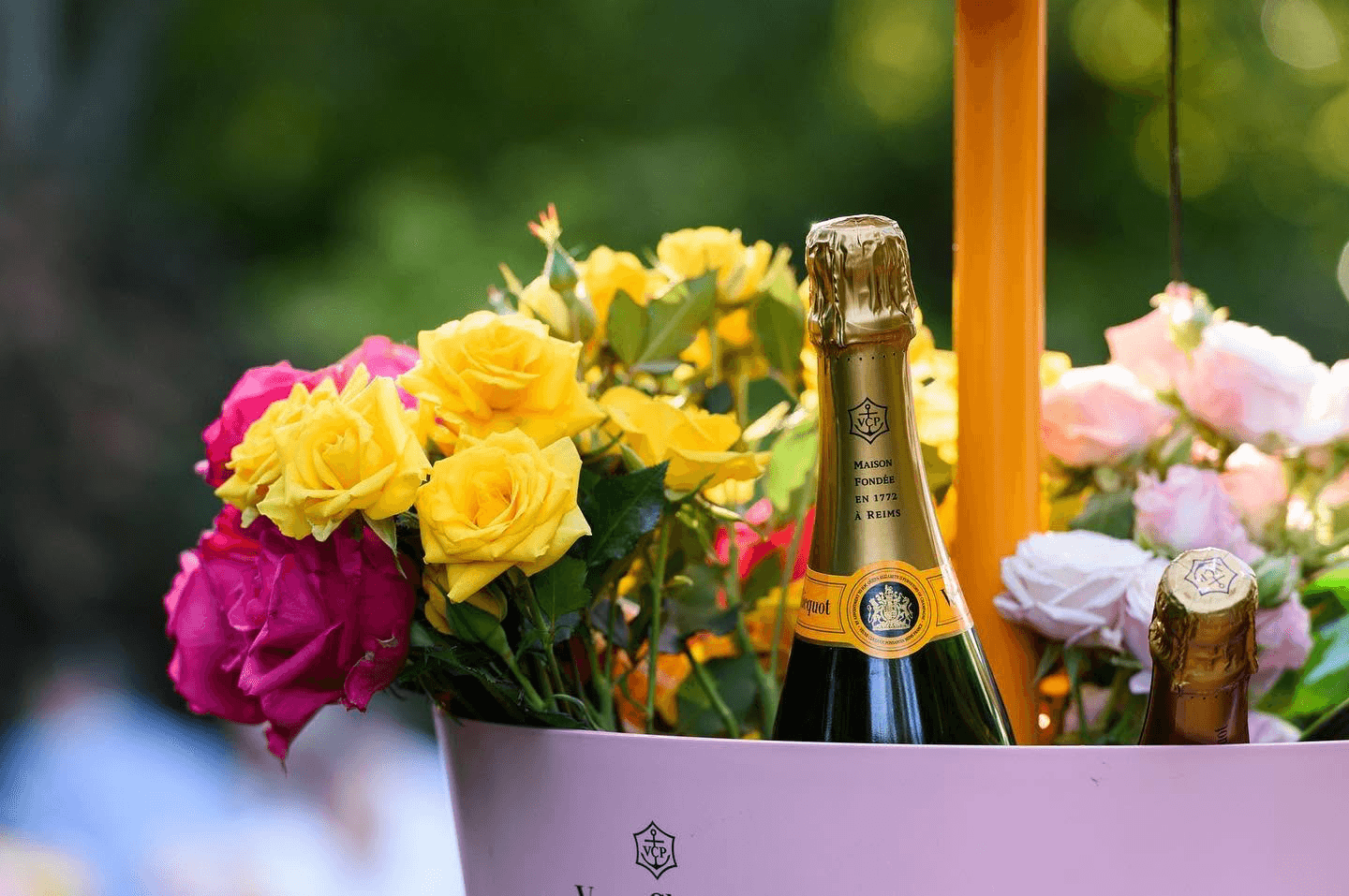 Spring Soirée at Water St Kitchen — Veuve Clicquot and fresh flowers